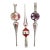 Set of Three Antique Glass Tree Topper Christmas Ornaments For Sale