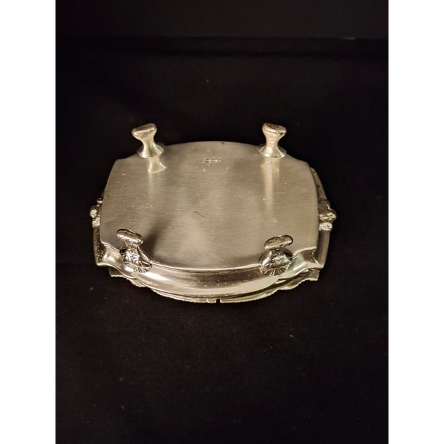 Vintage Silver Plated Havdalah Compendium Spice Box Candle Holder Lions Crest 344 For Sale - Image 16 of 18