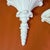 Dorothy Draper Vintage Palm Beach Regency Serge Roche Style High Gloss White Palm Brackets - Newly Painted For Sale - Image 4 of 12