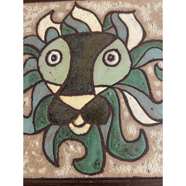 Mid-Century Modern Ceramic Plate by Roland Zobel, 1960s For Sale - Image 3 of 11