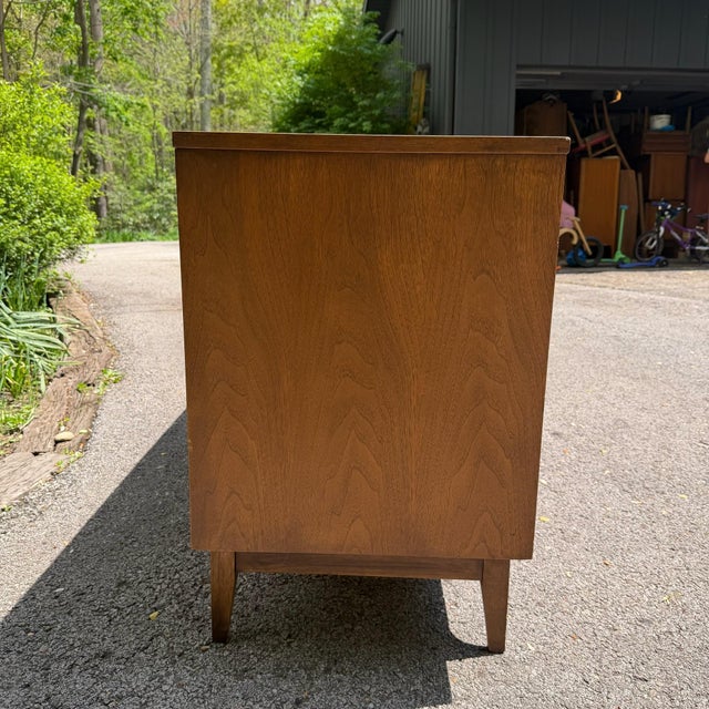 Mid Century Modern Broyhill Brasilia Lowboy 9-Drawer Dresser Credenza, Attributed For Sale - Image 10 of 10