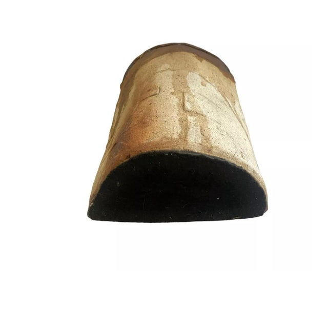 Brown Mid Century Danish Modern Studio Pottery Vase For Sale - Image 8 of 9