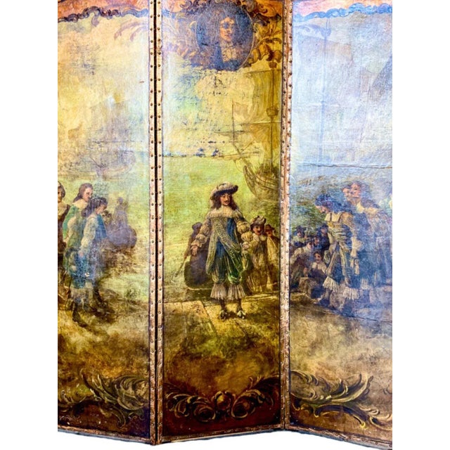 Italian 18th Century Paravento Oil Painting For Sale - Image 3 of 5