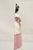 Antique Victorian Tall Cast Iron Painted Figural Woman Pink Dress Door Stop For Sale In Philadelphia - Image 6 of 10