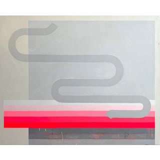 Cloud Formation Acrylic Painting on Canvas Mounted on Wood by Bret Hansen For Sale