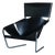 Model F444 Lounge Chair with Black Leather Seat by Pierre Paulin for Artifort, 1970s For Sale