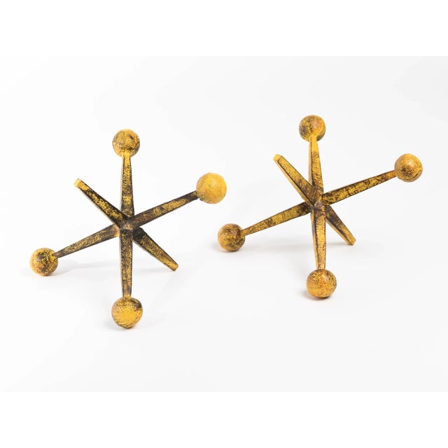 1950s Patinated Iron Jax Sculpture Bookends - A Pair For Sale - Image 10 of 11