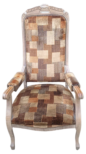 Voltaire Chair with Carved Ridge