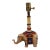 Rare Vintage Frederick Cooper Chinoiserie Hand-Painted Ceramic Elephant Lamp For Sale