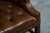 English Tufted Wingback Settee in Patinated Leather, 1900 For Sale - Image 11 of 17