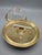 Mid-Century Modern Glass and Brass Flush Mount Light, 1960s For Sale - Image 3 of 5