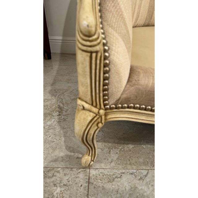 Henredon Beacon Hill 1990s Oversized French Country Bergère Armchair For Sale - Image 10 of 12