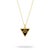 Gold Black Onyx & Gold Triangle Pendant Evil Eye Talisman Necklace For Sale - Image 8 of 8