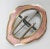 We are selling this gorgeous gilt silver belt buckle with beautiful pink guilloche enamel decoration. This belt buckle has...