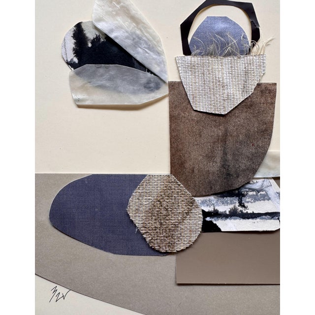 "Memorabilia 2" Original Mixed-Media Collage on Paper by Zac Woodiel For Sale In Little Rock - Image 6 of 9