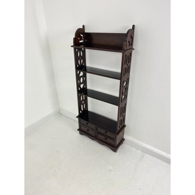 Small English Bookcase with Drawers, 1960s For Sale - Image 9 of 12