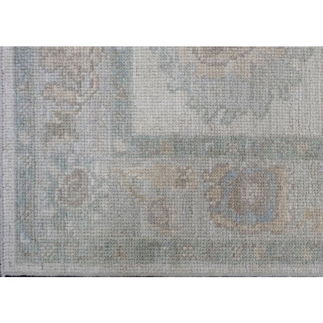Turkish Turkish Oushak Rug 2'10" x 6'9" For Sale - Image 3 of 8