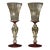 Vintage Venetian Murano Art Glass Hand Blown Goblet (Pair) For Sale