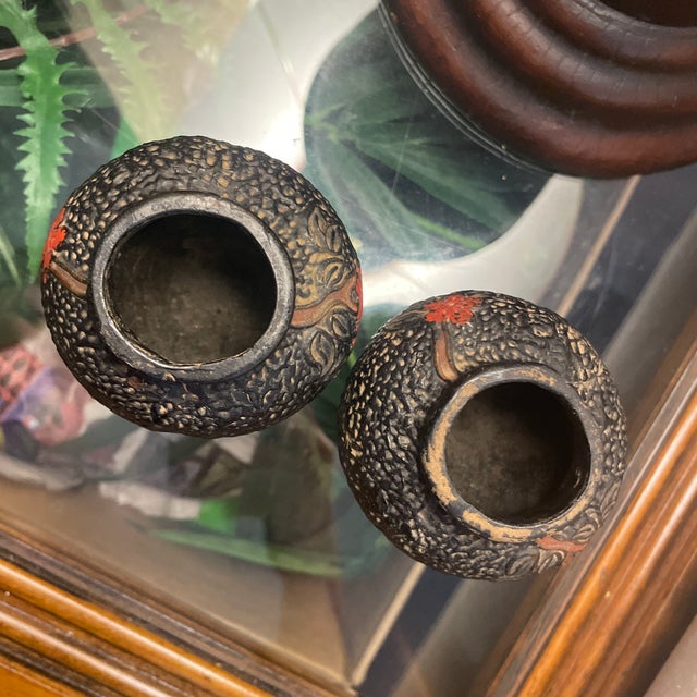 2 Antique Japanese Takanabe Decorative Pots For Sale - Image 12 of 12