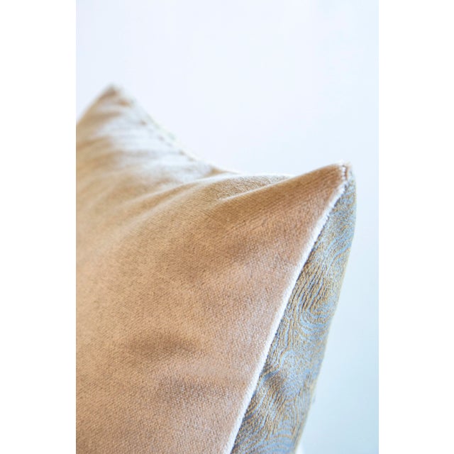 Modern Contemporary Agate Pattern & Mohair Pillow For Sale - Image 3 of 5