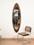 1960s Vintage Italian Mirror in Rosewood and Brass by Osvaldo Borsani, 1950s For Sale - Image 5 of 12