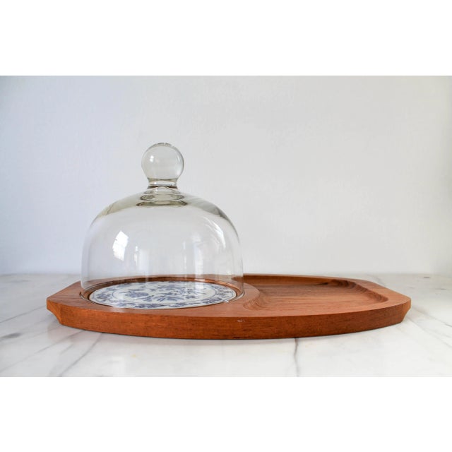 Vintage Genuine Teak Tray With Cloche by Goodwood For Sale - Image 11 of 11