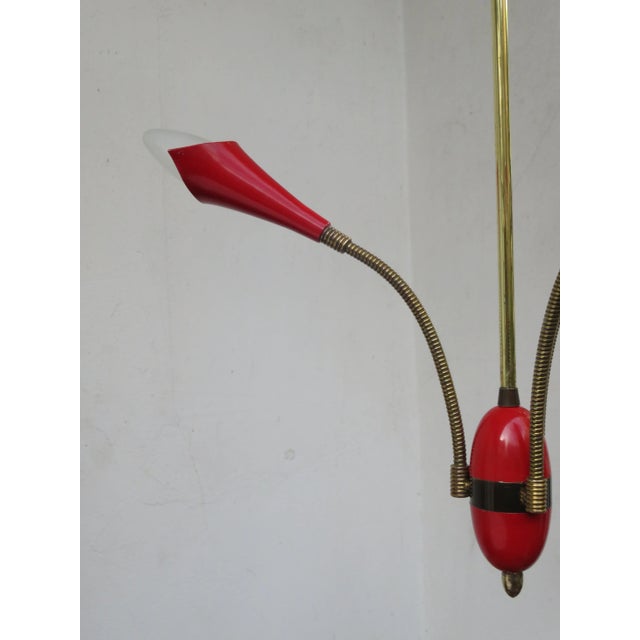 1950s Italian Red Brass Filigree Pendant, 1950s For Sale - Image 5 of 15