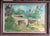 Large vintage impressionist oil painting of a farm. In vintage wood frame. No signature. Painting measures 24” x 36” and...