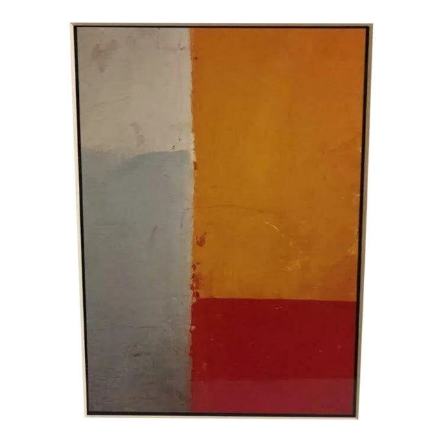 Patricia Wilder Abstract Print Titled "Passage" Framed and Matted For Sale