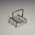 Fontana Arte, Italian Mid-Century Modern, Magazine Rack, Brass, Glass, 1970s For Sale - Image 4 of 10