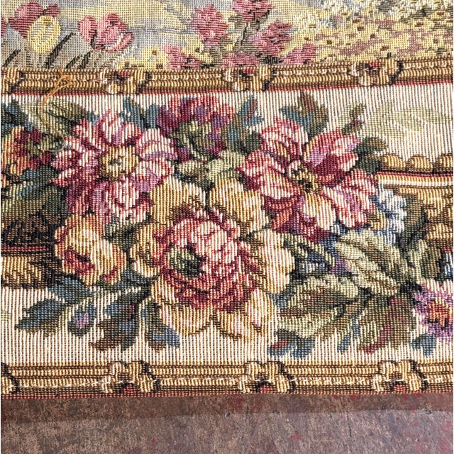 Textile Pair of Late 20th Century French Gobelins-Style Verdure Tapestry Panels For Sale - Image 7 of 18