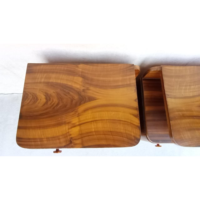 Jindrich Halabala Art Deco Bedside Tables by Jindrich Halabala for Up Závody, 1940s, Set of 2 For Sale - Image 4 of 18