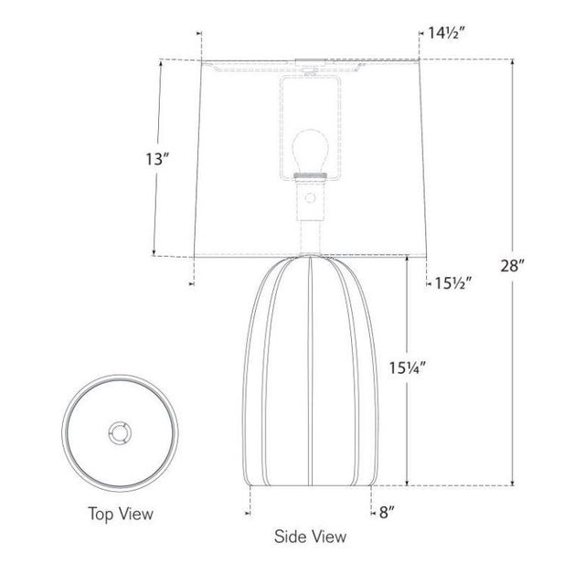 Transitional Barbara Barry for Visual Comfort Signature Melanie Large Table Lamp in Ivory with Linen Shade For Sale - Image 3 of 3