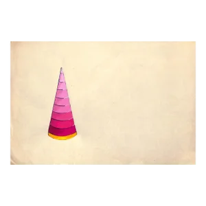 Lanvin Paris Pink Lipstick Cone C1950s Artwork