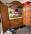 Cinnamon Maitland-Smith Carved Walnut and Rattan Dry Bar Armoire Cabinet For Sale - Image 8 of 17