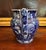 English Circa 1830 Staffordshire Dark Blue Transfer Decorated Pitcher by Joseph Stubbs or Longport, Burslem in the Shell Pattern For Sale - Image 3 of 12