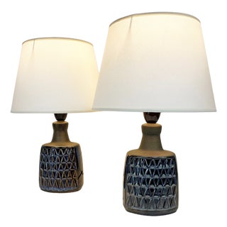 Ceramic Model 1036 Table Lamps by Einar Johansen for Søholm, Denmark, 1960s, Set of 2 For Sale