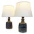 Ceramic Model 1036 Table Lamps by Einar Johansen for Søholm, Denmark, 1960s, Set of 2 For Sale
