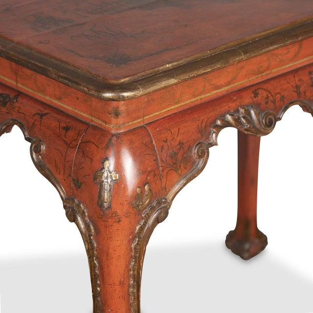 Antique Red Lacquered Centre Table, 1830 For Sale - Image 17 of 18