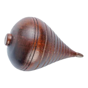 Antique Late 19th Century English Treen Boxwood Spinning Top