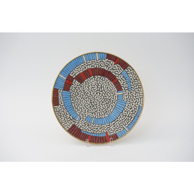 Mid-Century Modern Mid-Century Mosaic Wall Plate by R. Zimmermann for Ritter, 1950s For Sale - Image 3 of 7