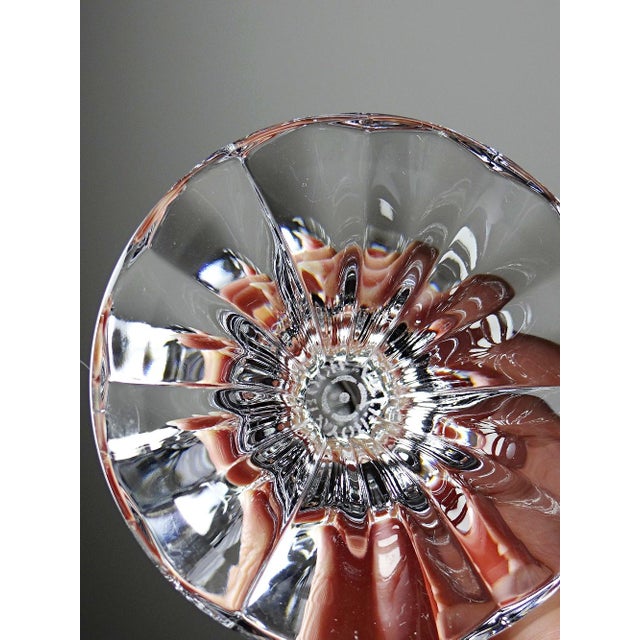 Vintage Cut Crystal Champagne Flutes from Villeroy & Boch, 1960s, Set of 4 For Sale - Image 10 of 11