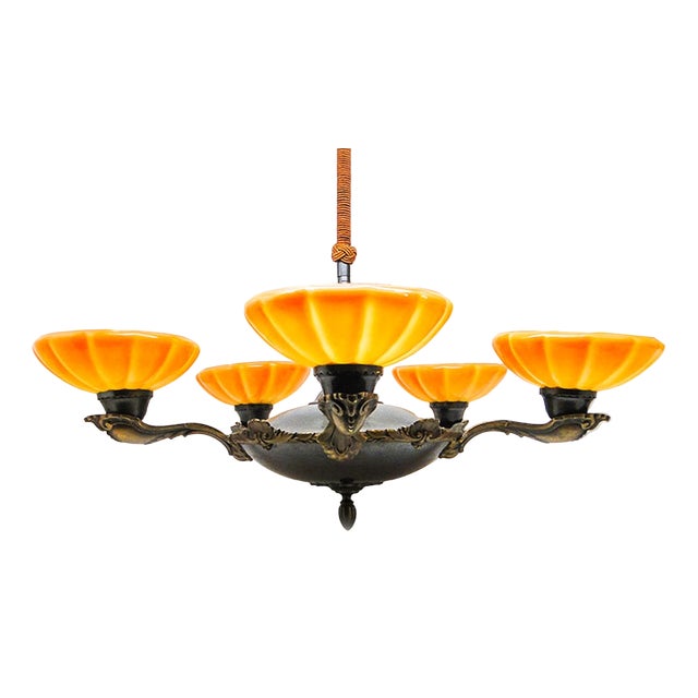 Art Deco Ceiling Lamp, Germany, 1920s For Sale
