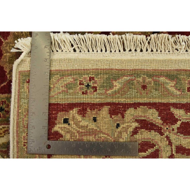Agra Rug 5’1” X 9’9” Ivory Wool Traditional Hand-Knotted Oriental Carpet For Sale - Image 13 of 13