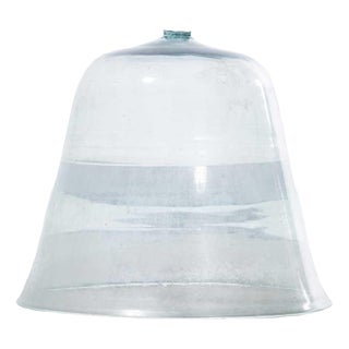 19th Century French Mouth Blown Glass Cloche For Sale