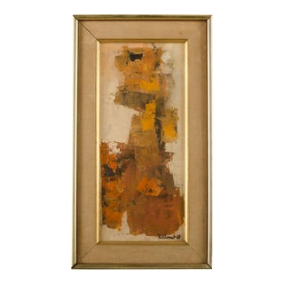 1960s Abstract in Earth Tones by Hans Kline (Canadian, 1924-1994). For Sale