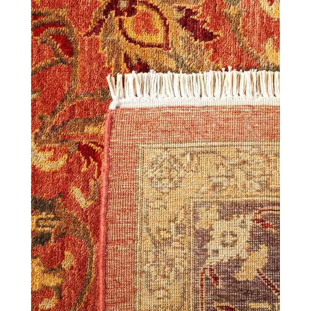 1990s Vintage Traditional Hand Knotted Wool Area Rug, Rose - 6'2" X 8'10" For Sale - Image 5 of 9