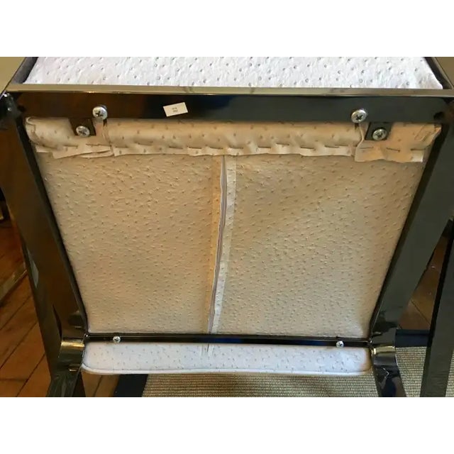 Cream Set of Six Design Institute America Ostrich Dining Chairs, Dia For Sale - Image 8 of 9