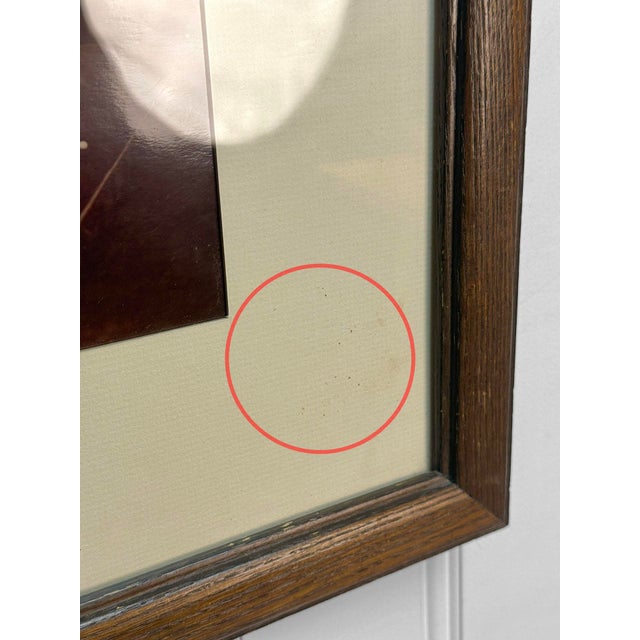 Vintage Traditional Polo Match Equestrian Framed Black & White Photograph For Sale - Image 11 of 12