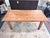 Antique Primitive Pine Farmhouse Harvest Dining Table For Sale - Image 4 of 8